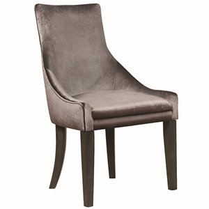 coaster josie faux leather demi wing dining side chair