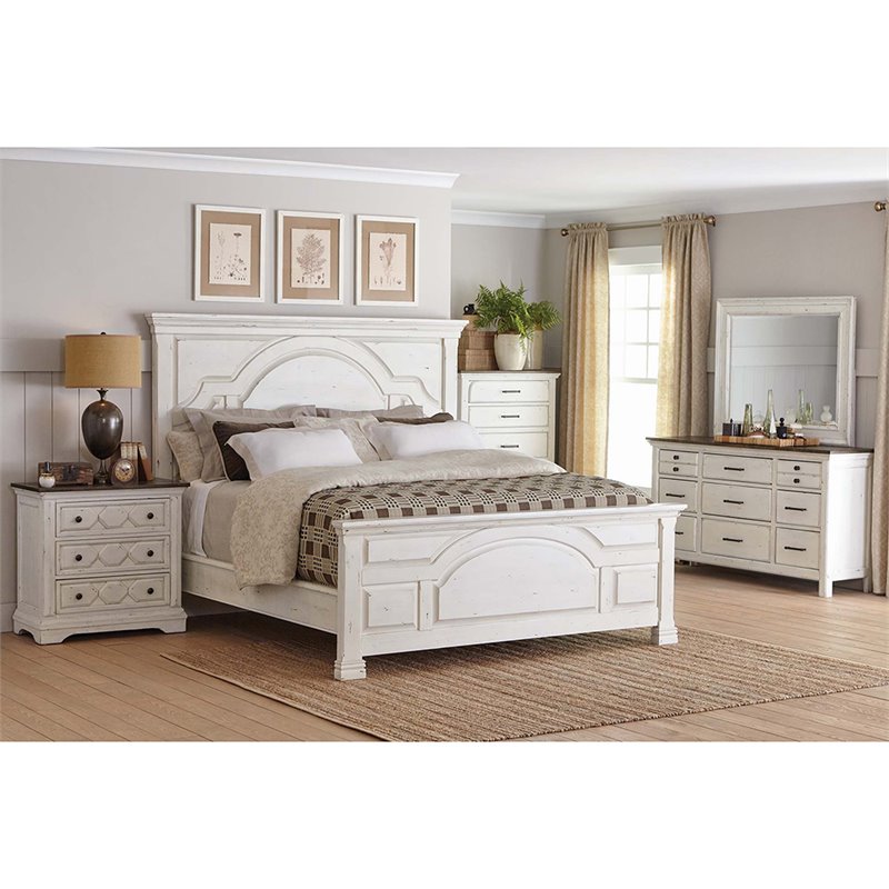 5-Piece White Bedroom Sets