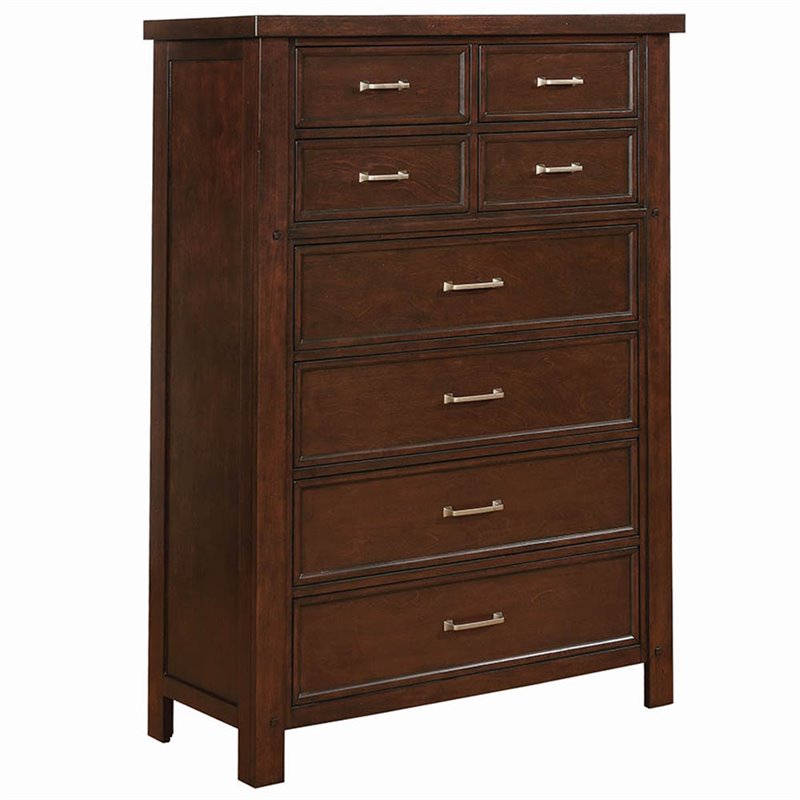 Coaster Barstow 8 Drawer Chest in Pinot Noir