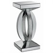 Coaster Avonlea Mirrored End Table in Silver