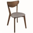 Alfredo Dining Side Chair Grey and Natural Walnut