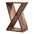 Lily Solid Reclaimed Wood Accent Side Table Natural