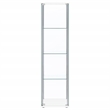 Coaster Bellatrix 3-shelf Clear Glass Curio Cabinet in White