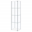 Coaster Bellatrix 3-shelf Clear Glass Curio Cabinet in White