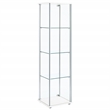 Coaster Bellatrix 3-shelf Clear Glass Curio Cabinet in White