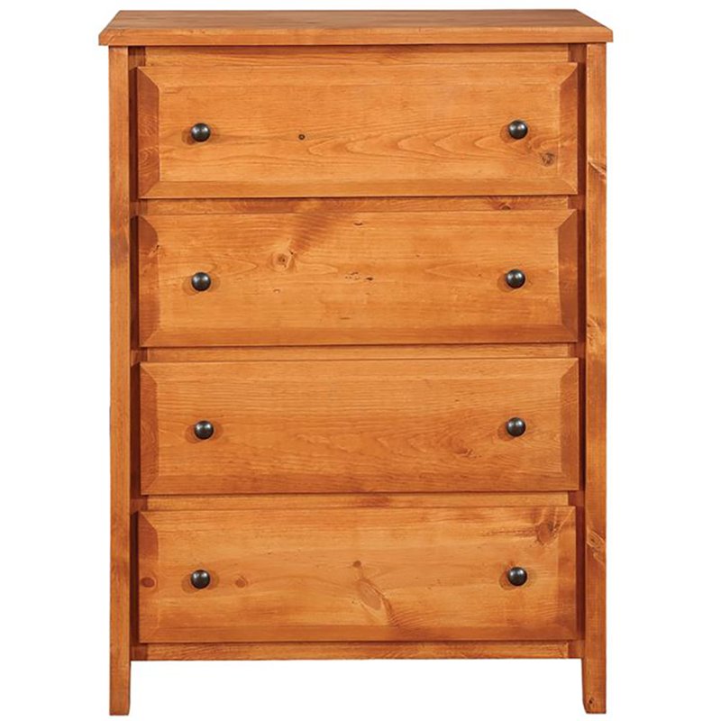 Coaster Rustic Four Drawer Dresser in Amber Wash - 460099