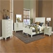 Sandy Beach 3-drawer Nightstand Cream White