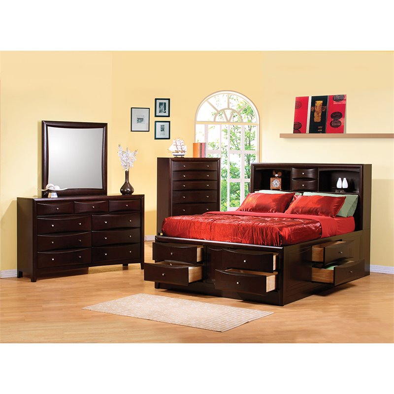 coaster phoenix bookcase storage bed in rich cappuccino finish coaster phoenix bookcase storage bed in rich cappuccino finish