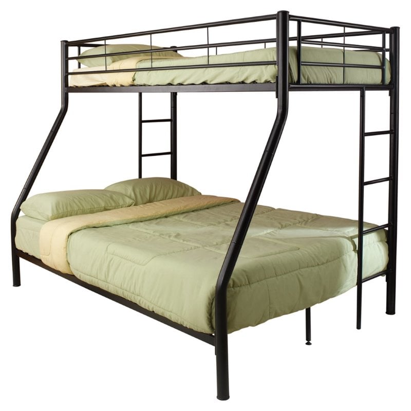 Coaster Denley Twin over Full Bunk Bed in Black