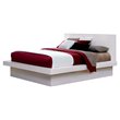 Jessica Wood Queen LED Panel Bed Snow White