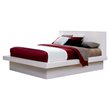 Coaster Jessica Wood California King Platform Bed with Rail Seating in White