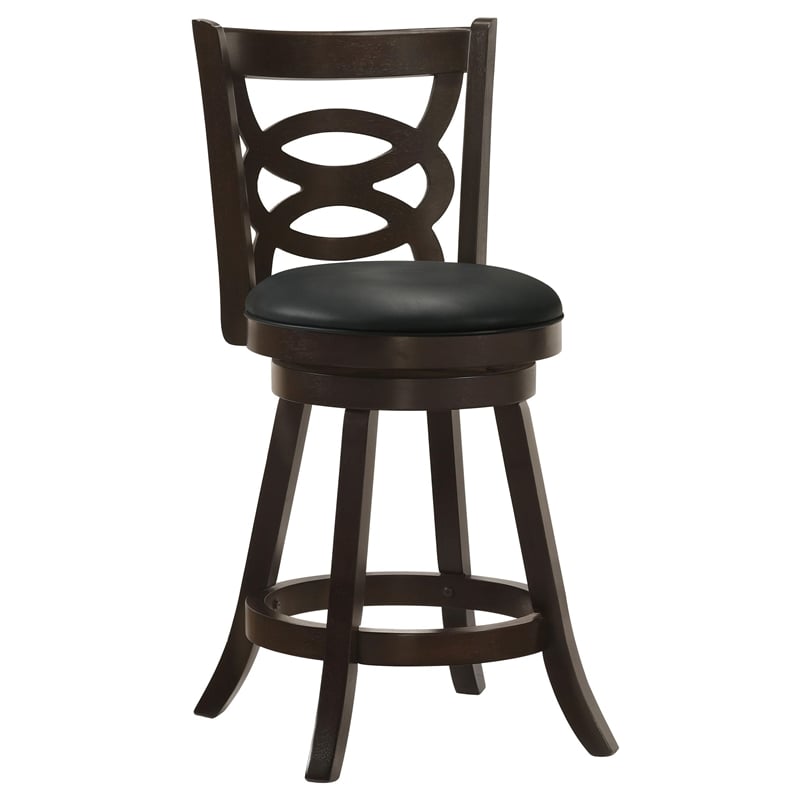 Calecita Wood Swivel Counter Stool Cappuccino