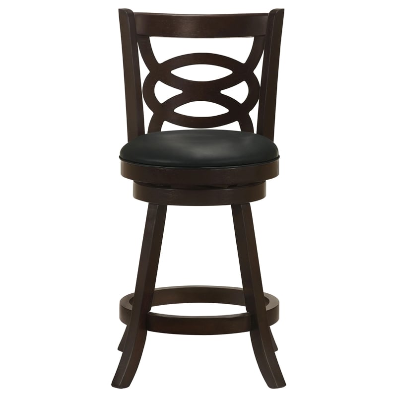 Calecita Wood Swivel Counter Stool Cappuccino