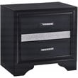 Miranda 3-drawer Nightstand Bedside Table Black