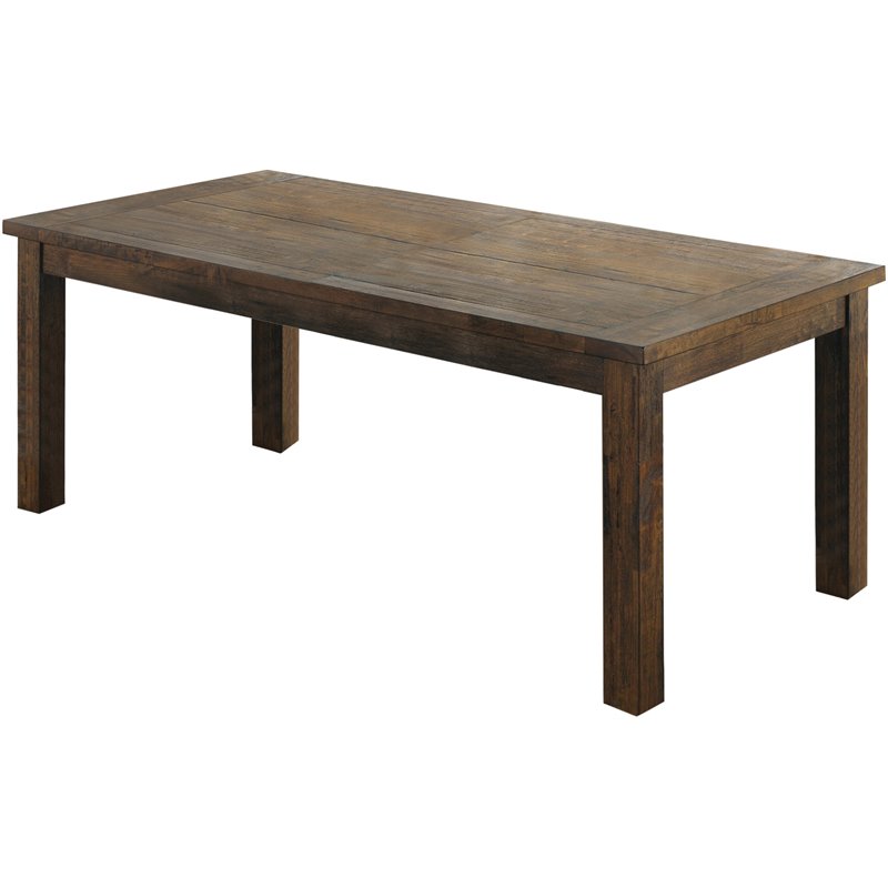 Coleman Rectangular 79-inch Dining Table Rustic Golden Brown