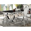 Antoine Rectangular 95-inch Glass Top Dining Table Black