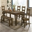 Coleman Dining Side Chair Rustic Golden Brown