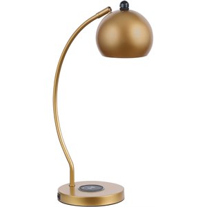coaster dome shade table lamp in gold