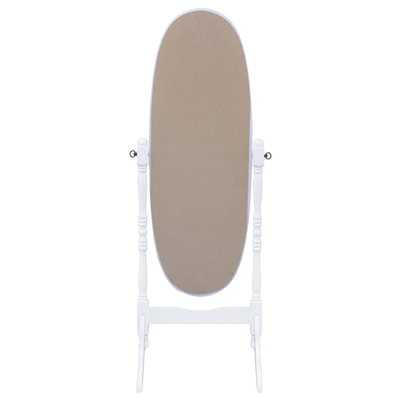 Foyet Wood Adjustable Full Length Cheval Mirror White