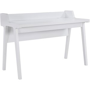 coaster paiter writing desk with power outlet in white