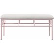 Coaster Massi Traditional Fabric Tufted Upholstered Bench in White