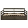 Sorrento 2-drawer Twin XL Daybed with Extension Trundle Grey