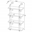 Elmcrest 24-inch 4-shelf Wall Bookshelf Grey Driftwood