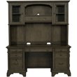 Hartshill 66-inch 5-drawer Credenza with Hutch Burnished Oak
