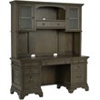 Hartshill 66-inch 5-drawer Credenza with Hutch Burnished Oak