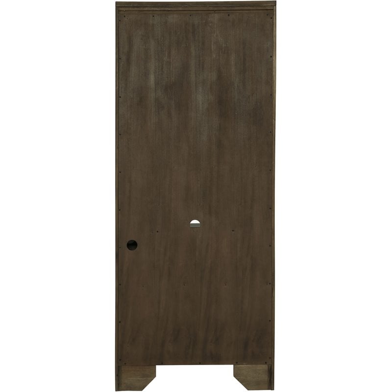 Hartshill 78-inch 3-shelf Cabinet Bookcase Burnished Oak