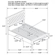 Soledad Upholstered Full Storage Panel Bed Grey