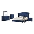 Melody 5-piece California King Bedroom Set Pacific Blue