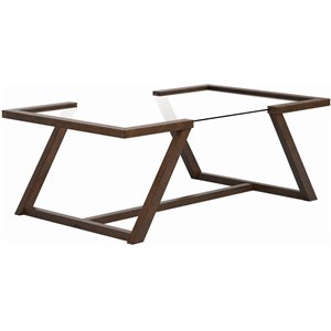 coaster monrovia rectangular coffee table in cinnamon