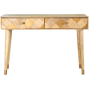 coaster rectangular storage console table in natural