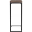 Sergio Engineered Wood C-Shaped Side Table Rustic Tobacco