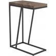 Sergio Engineered Wood C-Shaped Side Table Rustic Tobacco