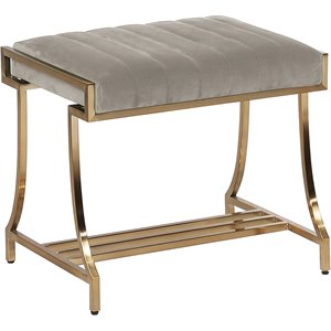 coaster formosa upholstered vanity stool in camel