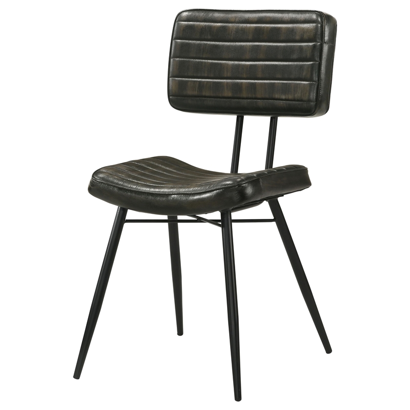 Misty Leather Upholstered Dining Chair Espresso