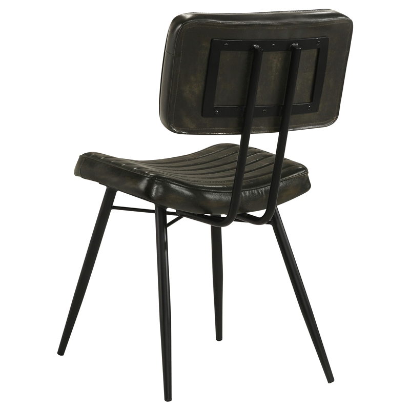 Misty Leather Upholstered Dining Chair Espresso