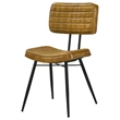 Misty Leather Upholstered Dining Side Chair Camel