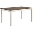 Fortress 7-piece Rectangular Dining Set Vintage Vanilla