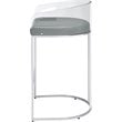 Thermosolis Clear Acrylic Bar Chair Chrome