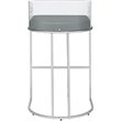Thermosolis Clear Acrylic Bar Chair Chrome