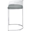 Thermosolis Clear Acrylic Bar Chair Chrome