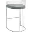 Thermosolis Clear Acrylic Bar Chair Chrome