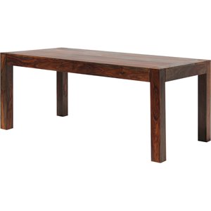 coaster keats rectangular dining table in warm chestnut