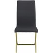 Carmelia Upholstered Dining Side Chair Black (Set of 4)