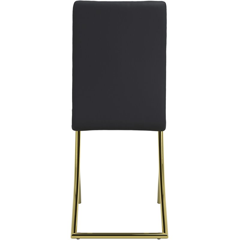 carmelia upholstered dining side chair black (set of 4)