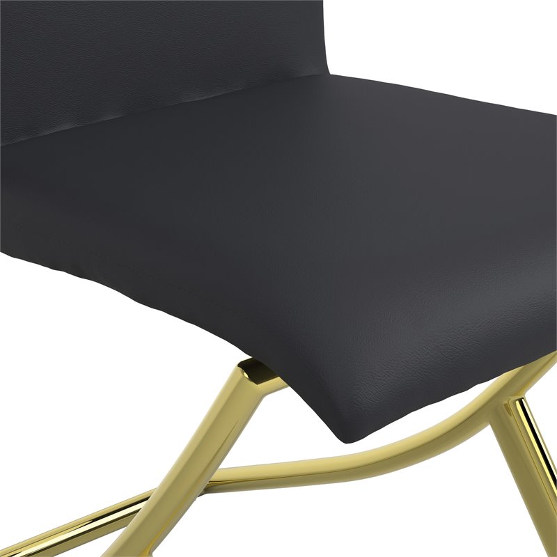 carmelia upholstered dining side chair black (set of 4)