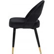 Lindsey Upholstered Dining Side Chair Black